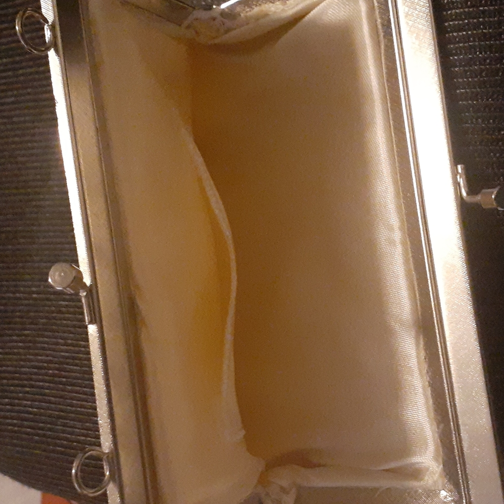 Silver Sequined Clutch - Picture 4 of 5